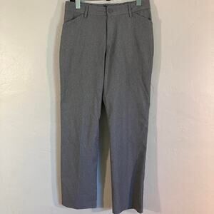 Lee Slacks Light Grey Heather Trousers Wrinkle Free Slacks‎